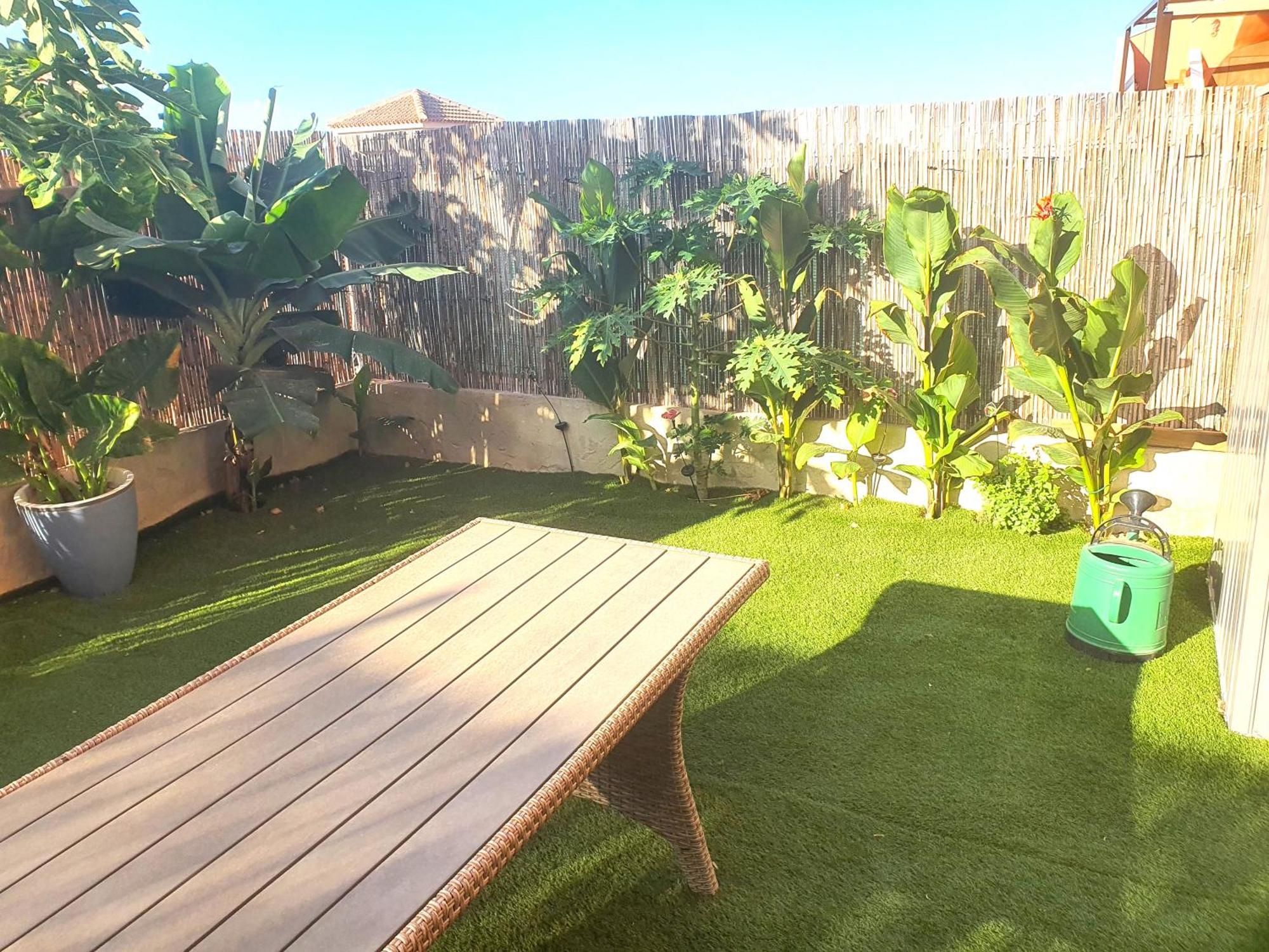 Espacioso Apartamento Con Preciosos Jardines Y Bbq Isla Plana Exterior foto